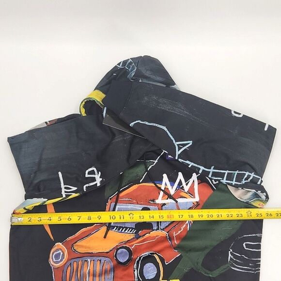 Jean-Michel Basquiat + Members Only Graphic Print Pullover Hoodie Sweatshirt L - Picture 8 of 11